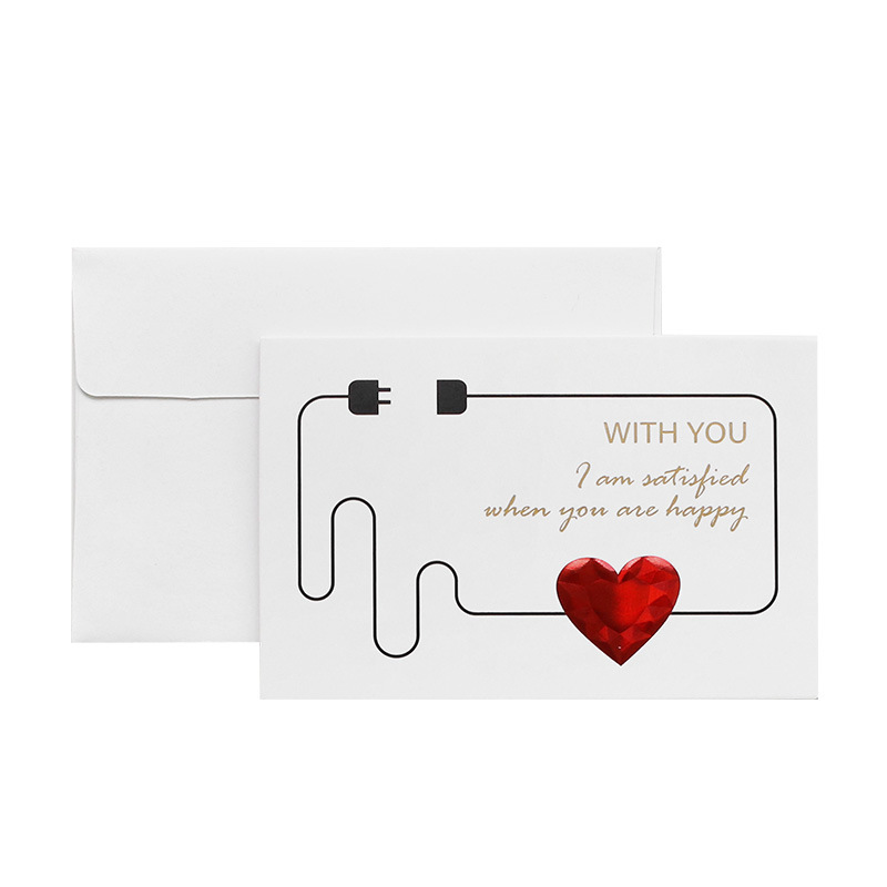 Love Greeting Card Gift Card Heart to Heart 0.01x13.8x9.3CM - MyFaceSocksAU