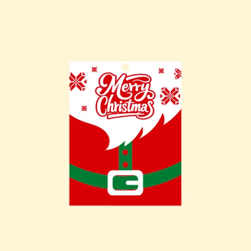Christmas Greeting Card Belt Santa Claus 0.01x10x10CM - MyFaceSocksAU