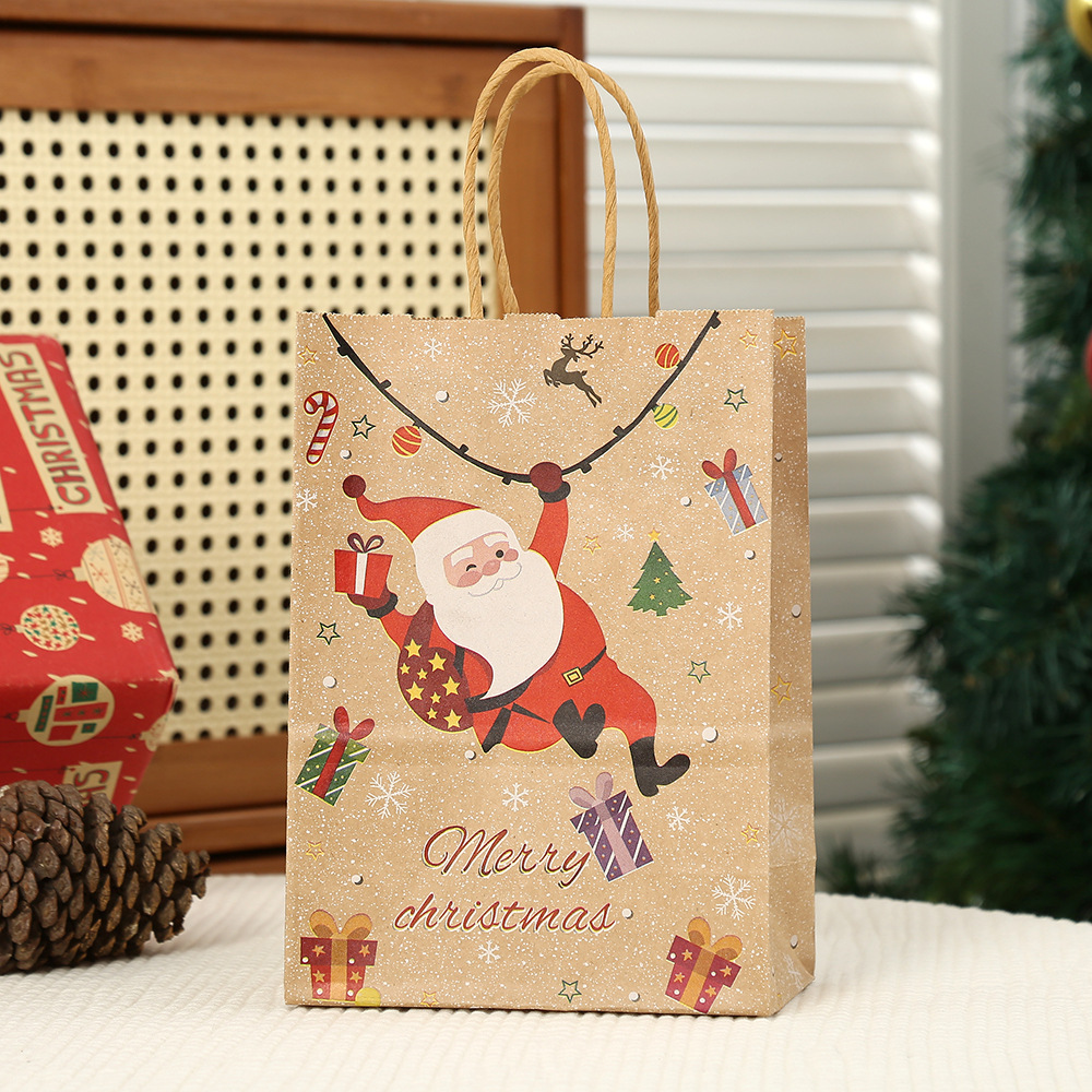 Christmas Gifts Bag Gift Santa Claus 21x15x8CM - MyFaceSocksAU