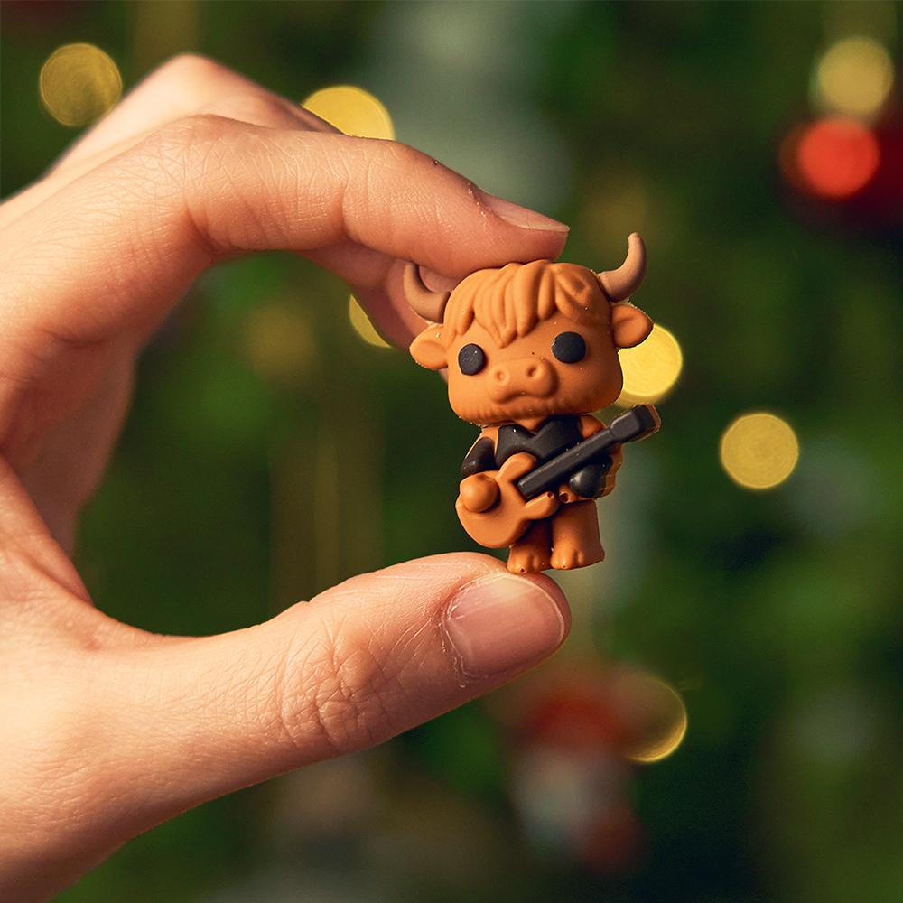 Scottish Highland Cow Advent Calendar | Christmas Countdown Blind Box Ornaments | 2D Acrylic & 3D Rubber Tree Decorations | Holiday Gift for Family & Kids - MyFaceSocksAU