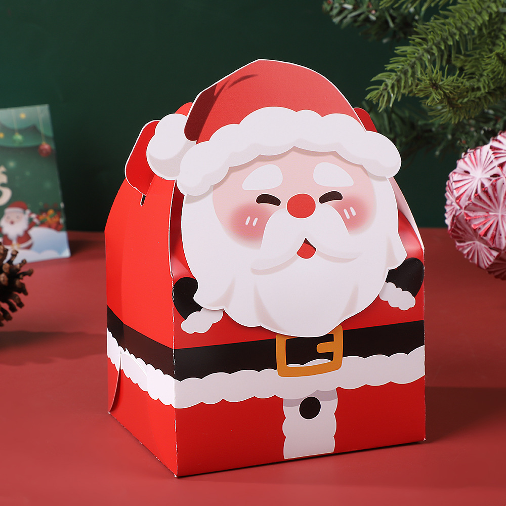 Christmas Hand-held Gift Box Santa Claus 10x12x16cm - MyFaceSocksAU