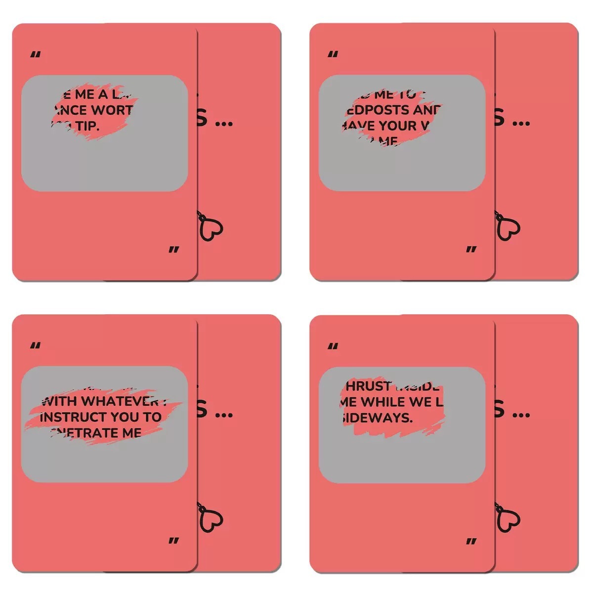 Dating Interaction Gift Cards Adult Toy Cards Surprise Sweet Scratch Cards for Couples Romantic Date Night Game for Couples Playing Cards - MyFaceSocksAU