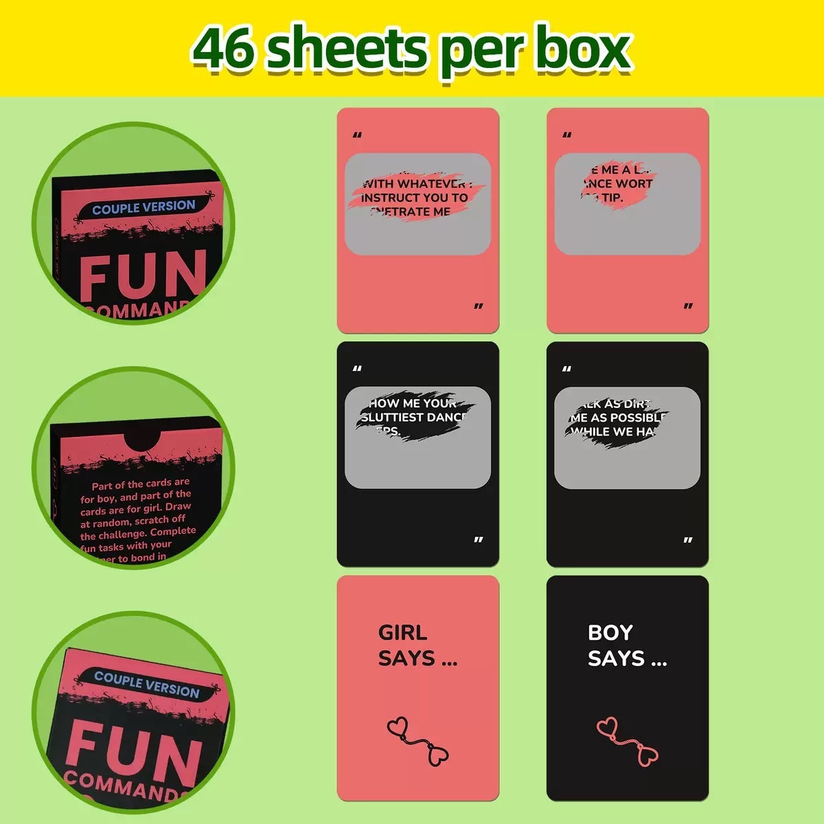 Dating Interaction Gift Cards Adult Toy Cards Surprise Sweet Scratch Cards for Couples Romantic Date Night Game for Couples Playing Cards - MyFaceSocksAU