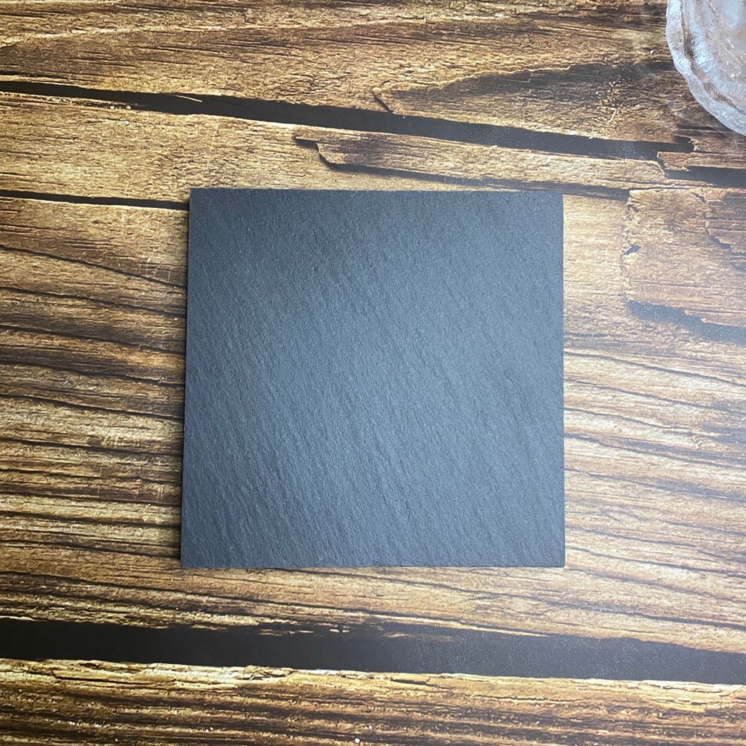 Black Square Coaster - MyFaceSocksAU