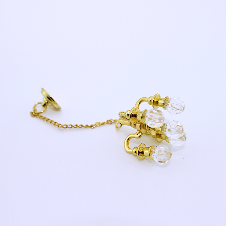(3cm) Gold Chandelier - MyFaceSocksAU