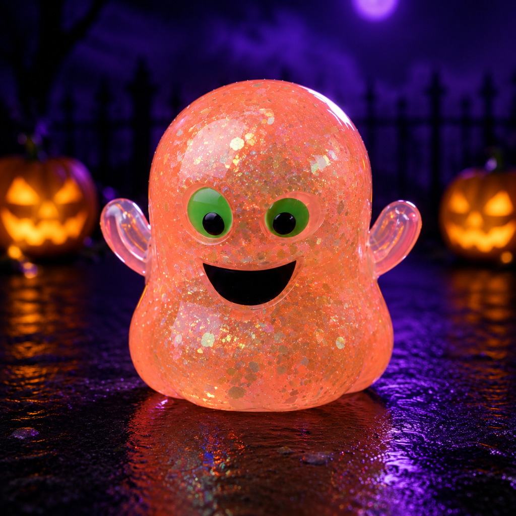 Halloween Squishy Pumpkin Head Toy Pumpkin Ghost TPR Stress Relief Squeeze Toy for Kids & Adults - MyFaceSocksAU