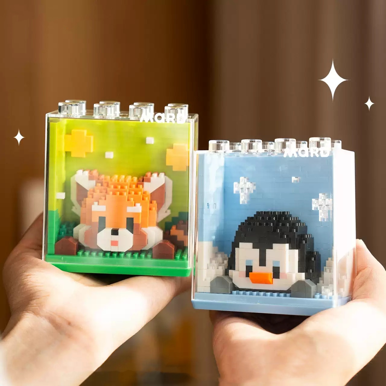 Children's Zoo Small Particle Building Blocks Toy Ornaments Model Gift Animal Building Blocks Blind Box Christmas Gifts for Family and Children - MyFaceSocksAU