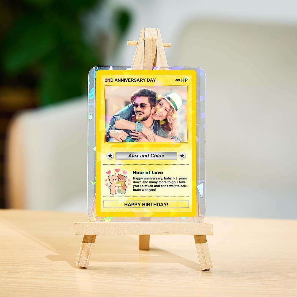 Custom Photo Text Birthday Cards Personalized Card For Kid Birthday Gift Boyfriend Gift Birthday Keepsake Happy Birthday Poke Card - MyFaceSocksAU