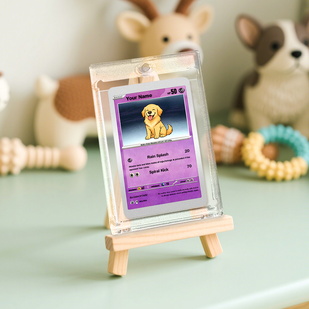 Custom Anime Card Personalized Cute Gift for Pet Lover Cute Card Present - MyFaceSocksAU