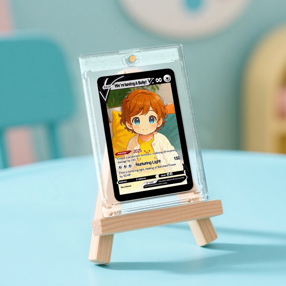 Personalized Cute Baby Poke Card Custom Game Card Gift For Children Custom Presents - MyFaceSocksAU