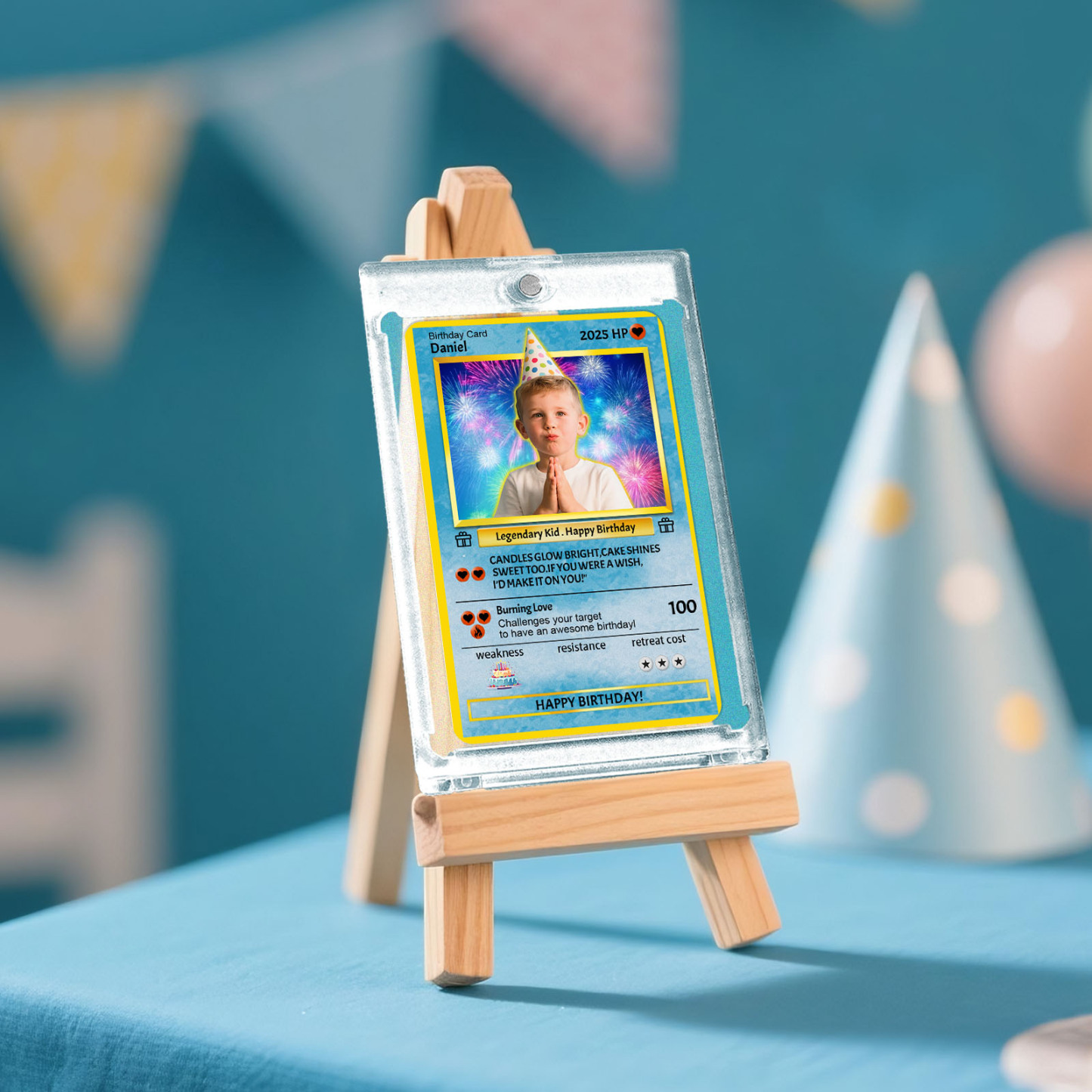 Custom Photo Birthday Cards Personalized Card For Kid Birthday Gift Boyfriend Gift Birthday Keepsake Happy Birthday Poke Card - MyFaceSocksAU