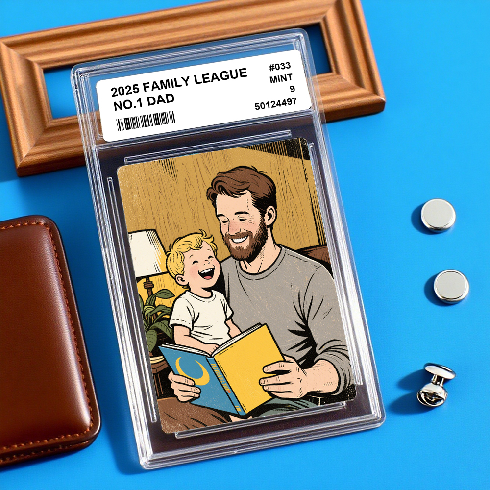 Personalized Photo Father's Day Card DAD Who Has The DAD-TO-BE? Father's Day Gift for Grandpa New Grandpa Gift Dad Wallet Card