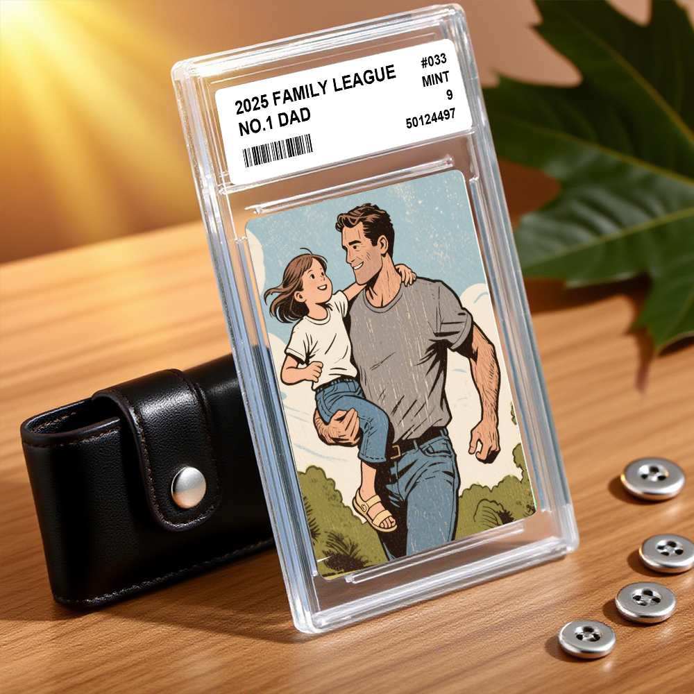Personalized Photo Father's Day Card DAD Who Has The DAD-TO-BE? Father's Day Gift for Grandpa New Grandpa Gift Dad Wallet Card