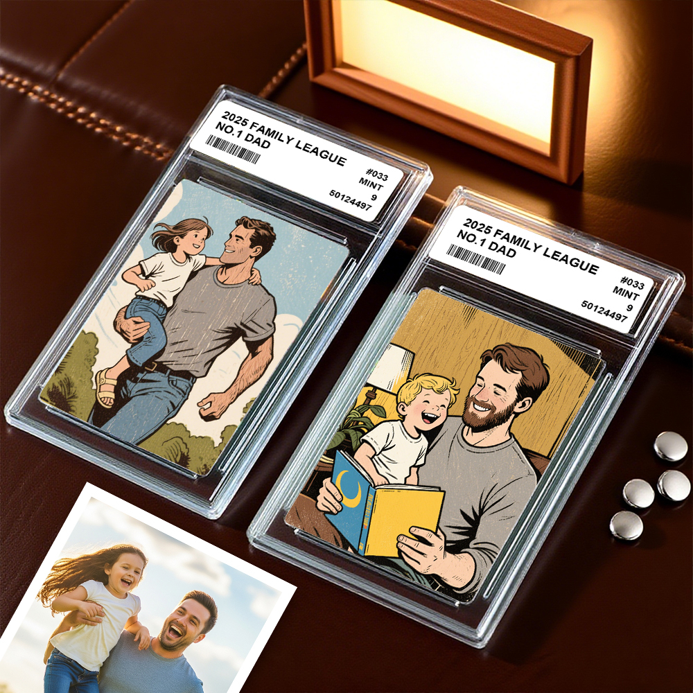 Personalized Photo Father's Day Card DAD Who Has The DAD-TO-BE? Father's Day Gift for Grandpa New Grandpa Gift Dad Wallet Card