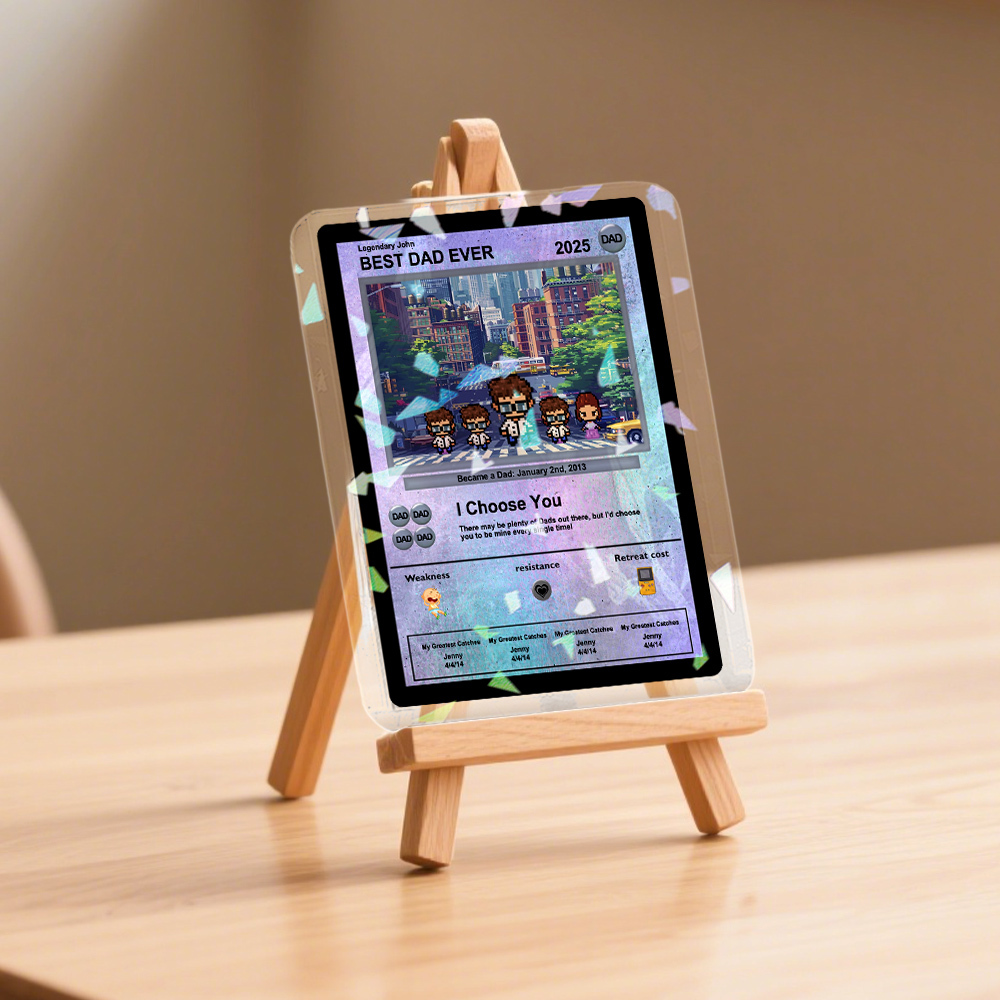 Custom Father's Day Poke Card Custom Poke Card Gift For Dad, Father's Day Gift, Custom Present - MyFaceSocksAU