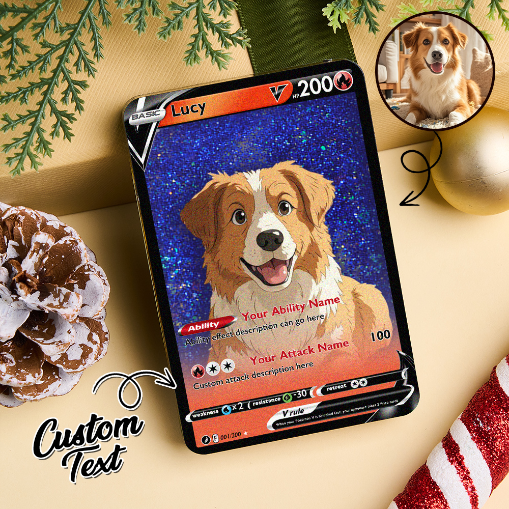 Custom Multicolor Flowing Sand Card Acrylic Card for Pet Lovers & Couple Anniversary Christmas Gift Idea