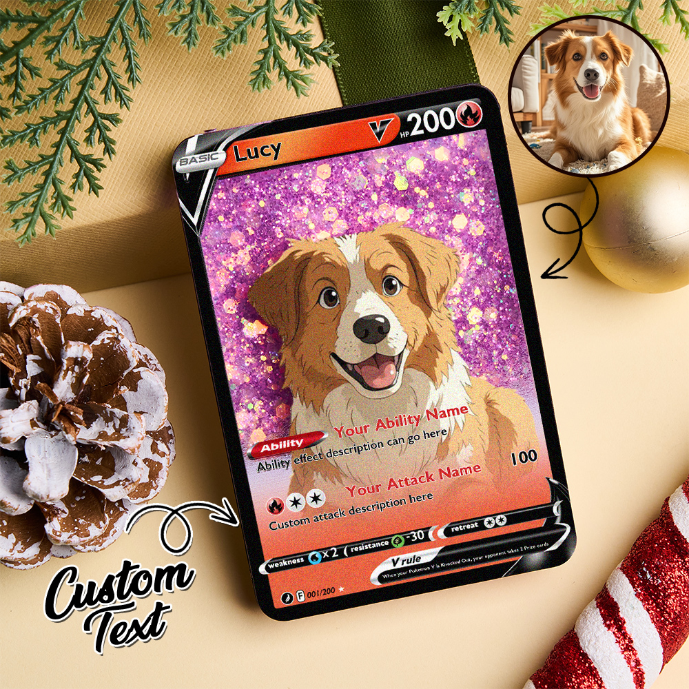 Custom Multicolor Flowing Sand Card Acrylic Card for Pet Lovers & Couple Anniversary Christmas Gift Idea