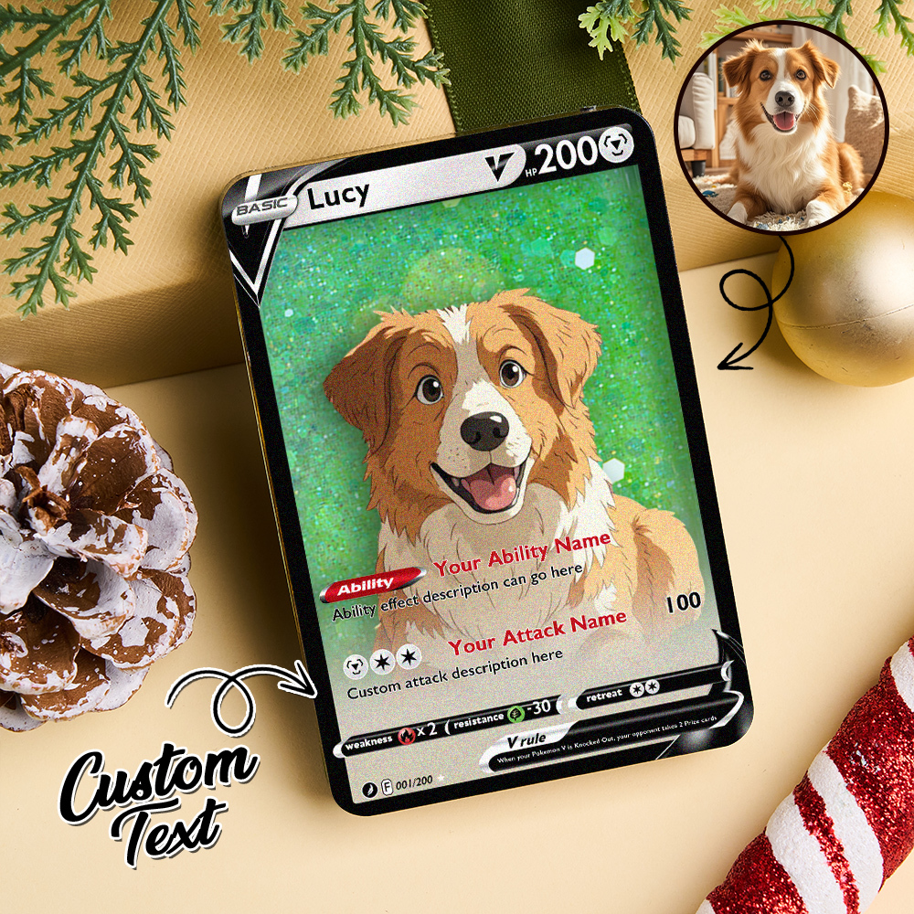 Custom Multicolor Flowing Sand Card Acrylic Card for Pet Lovers & Couple Anniversary Christmas Gift Idea