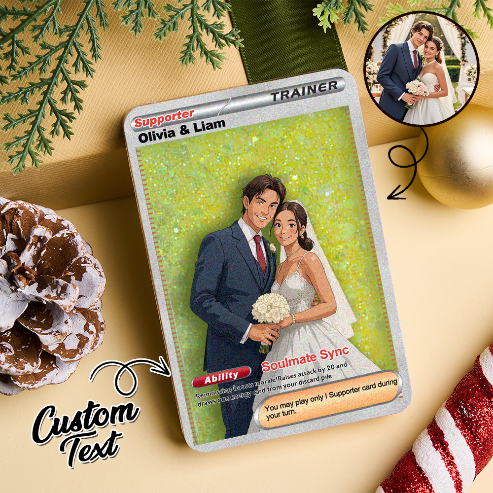 Custom Multicolor Flowing Sand Card Acrylic Card for Pet Lovers & Couple Anniversary Christmas Gift Idea