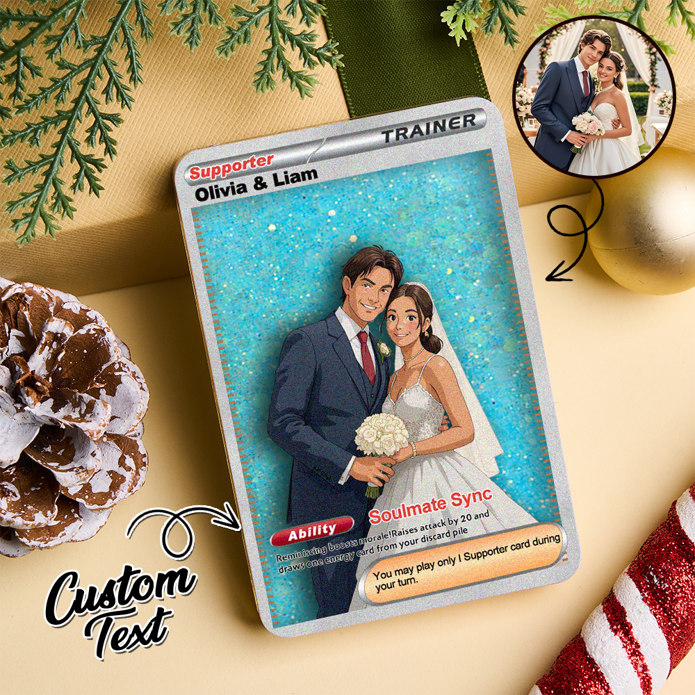 Custom Multicolor Flowing Sand Card Acrylic Card for Pet Lovers & Couple Anniversary Christmas Gift Idea