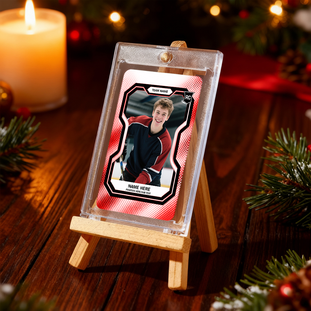 Personalized Sports Card Custom-Fully Sports Photo Card Fathers Day Christmas Thanksgiving  Special Occasions - MyFaceSocksAU