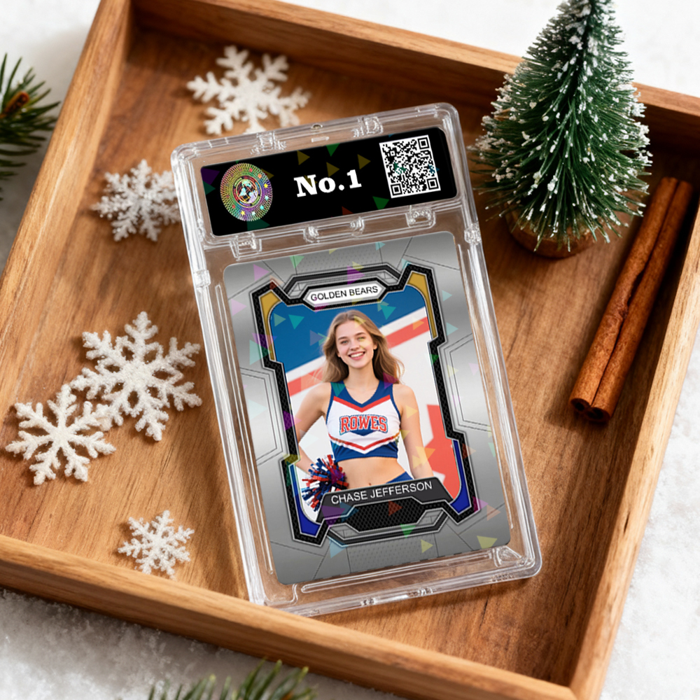 Custom Sports Card for Kids  Personalized Portrait Card with Team Name Great Athlete Gift Idea Christmas Gift - MyFaceSocksAU