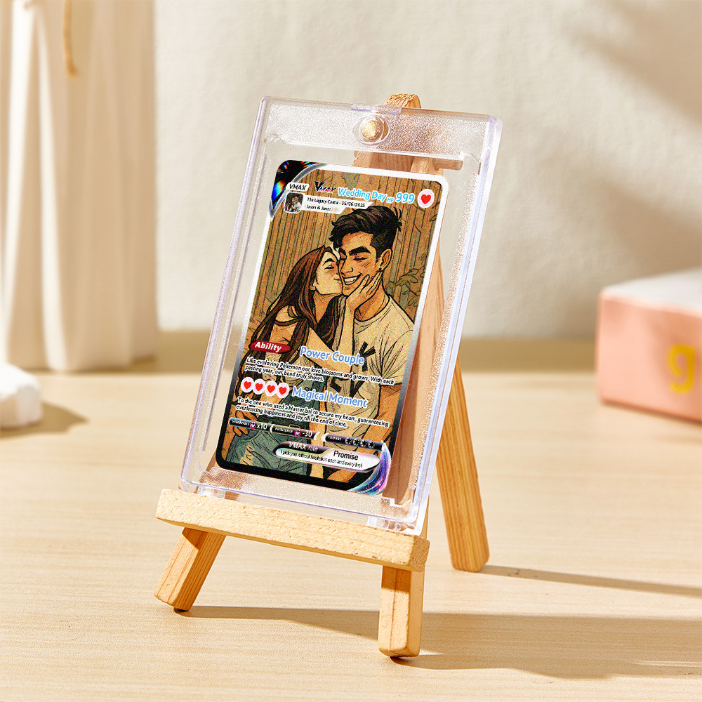 Custom Anime Couple Card Romantic Valentine Gift for Couple Unique Collectible Keepsake Gift - MyFaceSocksAU