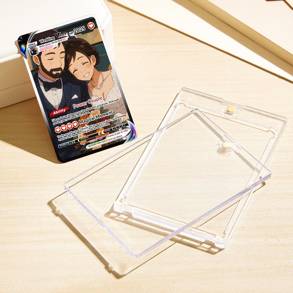 Custom Anime Couple Card Romantic Valentine Gift for Couple Unique Collectible Keepsake Wedding Gift - MyFaceSocksAU