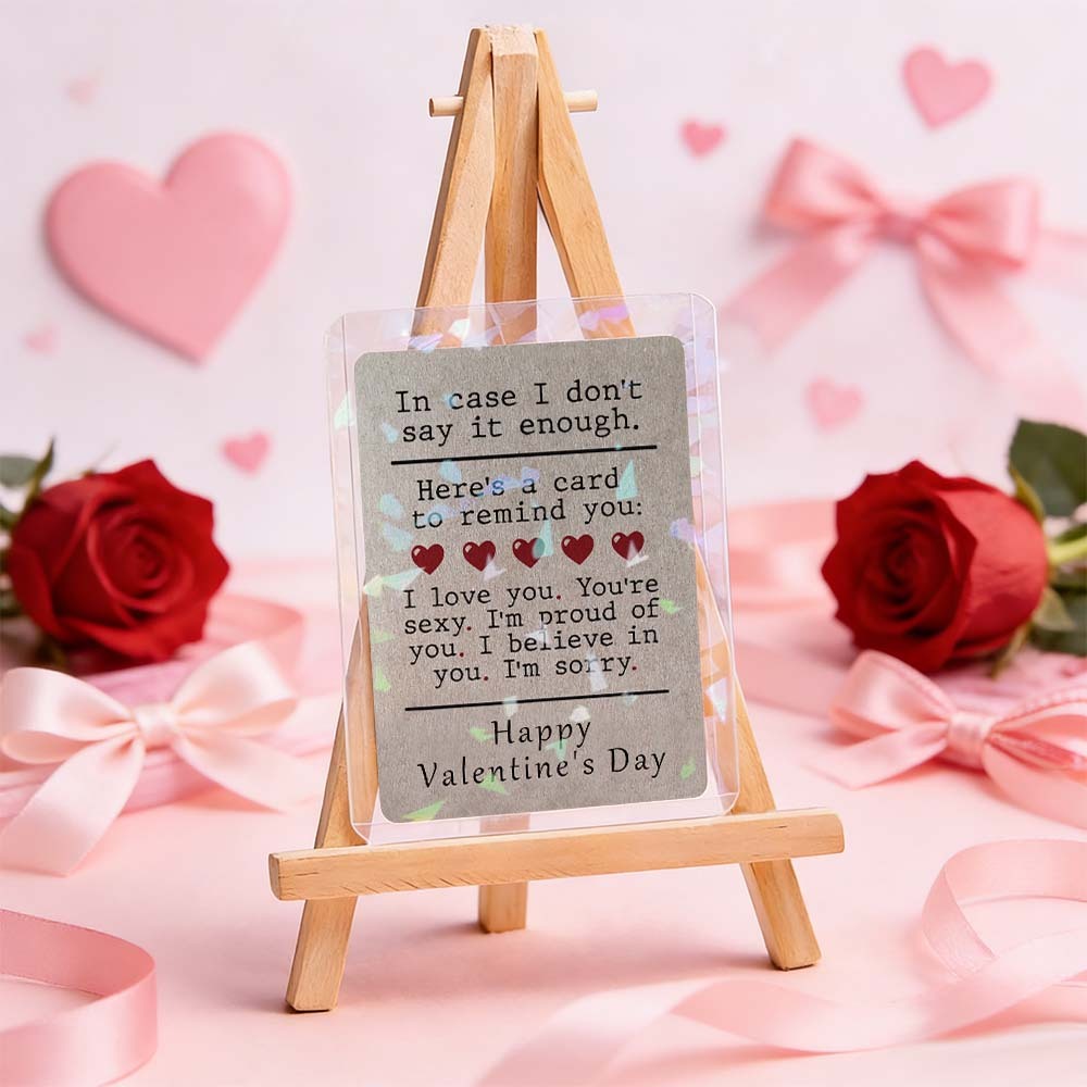 Custom Couple Card All The Things to Say Valentine's Card Romantic Valentine Gift for Couple Unique Collectible Keepsake - MyFaceSocksAU