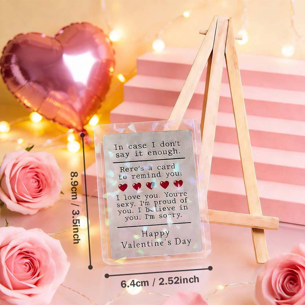 Custom Couple Card All The Things to Say Valentine's Card Romantic Valentine Gift for Couple Unique Collectible Keepsake - MyFaceSocksAU