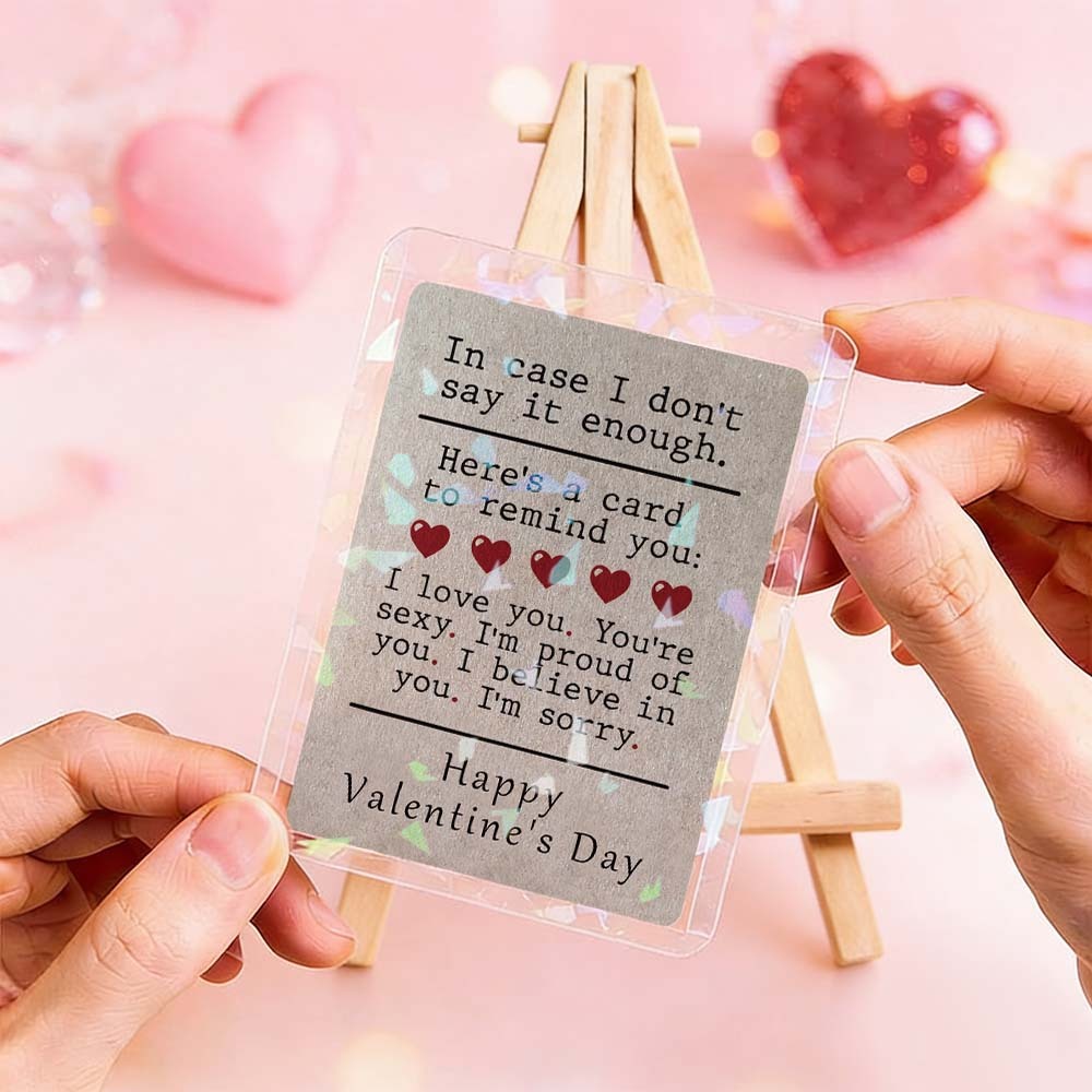 Custom Couple Card All The Things to Say Valentine's Card Romantic Valentine Gift for Couple Unique Collectible Keepsake - MyFaceSocksAU