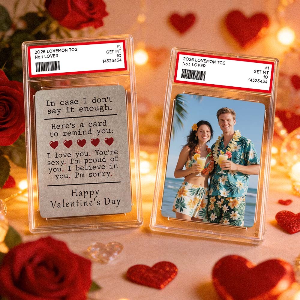 Custom Couple Card All The Things to Say Valentine's Card Romantic Valentine Gift for Couple Unique Collectible Keepsake - MyFaceSocksAU