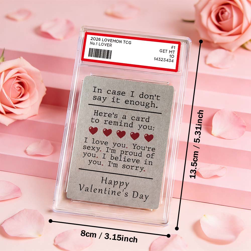 Custom Couple Card All The Things to Say Valentine's Card Romantic Valentine Gift for Couple Unique Collectible Keepsake - MyFaceSocksAU