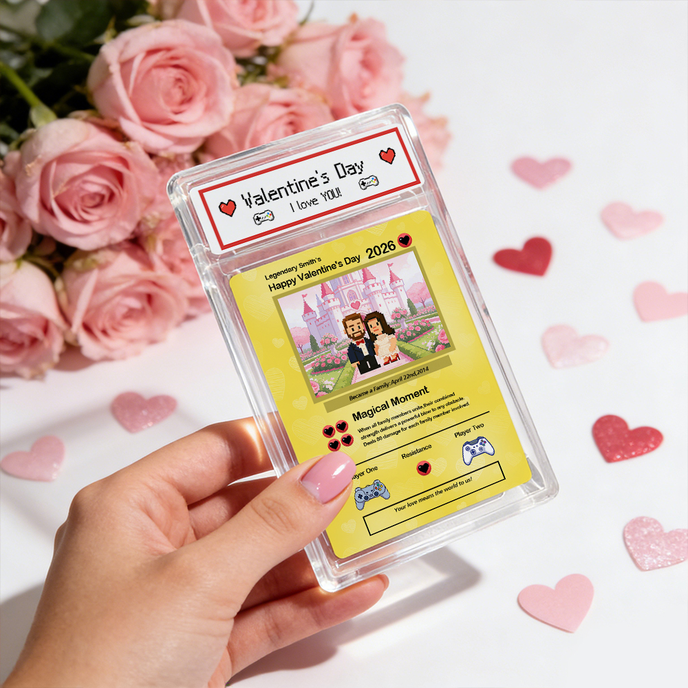 Custom Valentine Card I Choose You Present for Couple Turn Your Photo into a Unique Collectible Pixel Man Style Card Valentine  Gift Idea - MyFaceSocksAU
