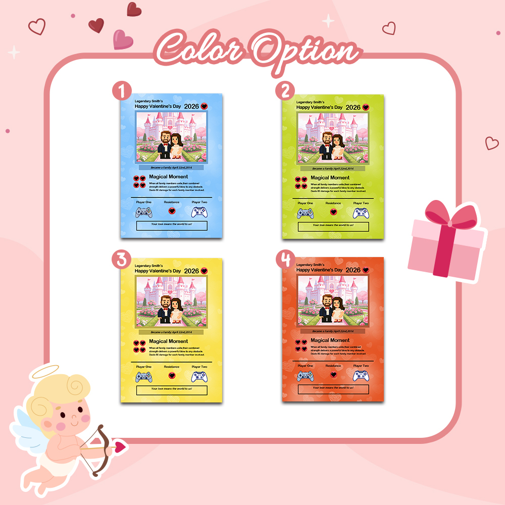 Custom Valentine Card I Choose You Present for Couple Turn Your Photo into a Unique Collectible Pixel Man Style Card Valentine  Gift Idea - MyFaceSocksAU