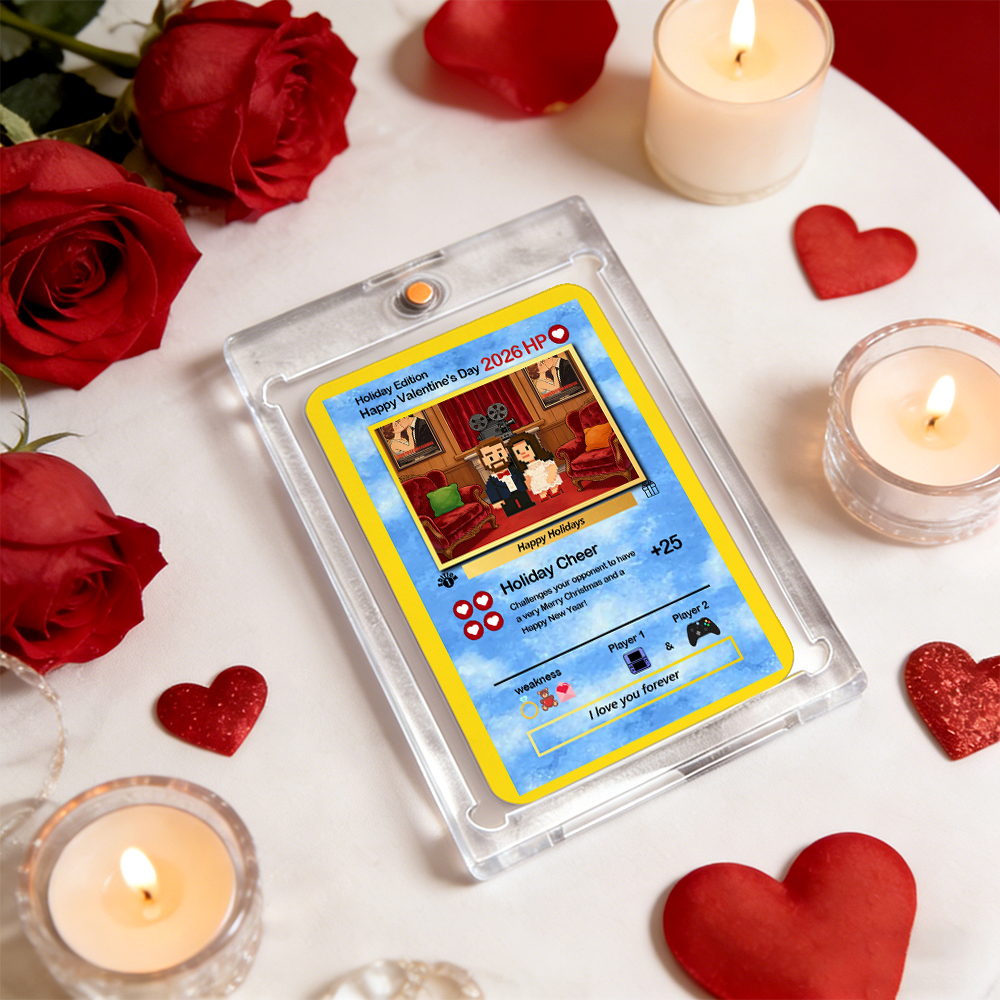 Custom Valentine Card I Choose You Present for Couple Turn Your Photo into a Unique Collectible Pixel Man Style Card Valentine  Gift Idea - MyFaceSocksAU