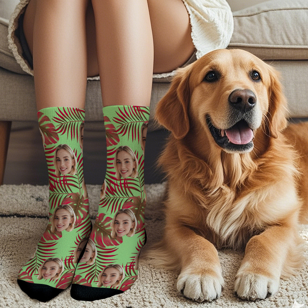 Personalized Face Socks with Photos Custom BIg Face Socks for Couples Funny Gift Idea - MyFaceSocksAU