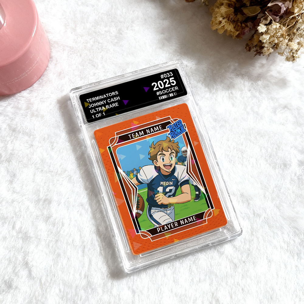 Custom Sports Trading Card Personalized Photo Portrait Card for Athletes and Fans - MyFaceSocksAU