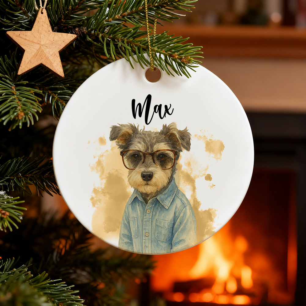 Custom Pet Ornament, Personalized Dog Ornament, Dog Remembrance Gift, Custom Dog Ornament for Personalized Ornament Gift