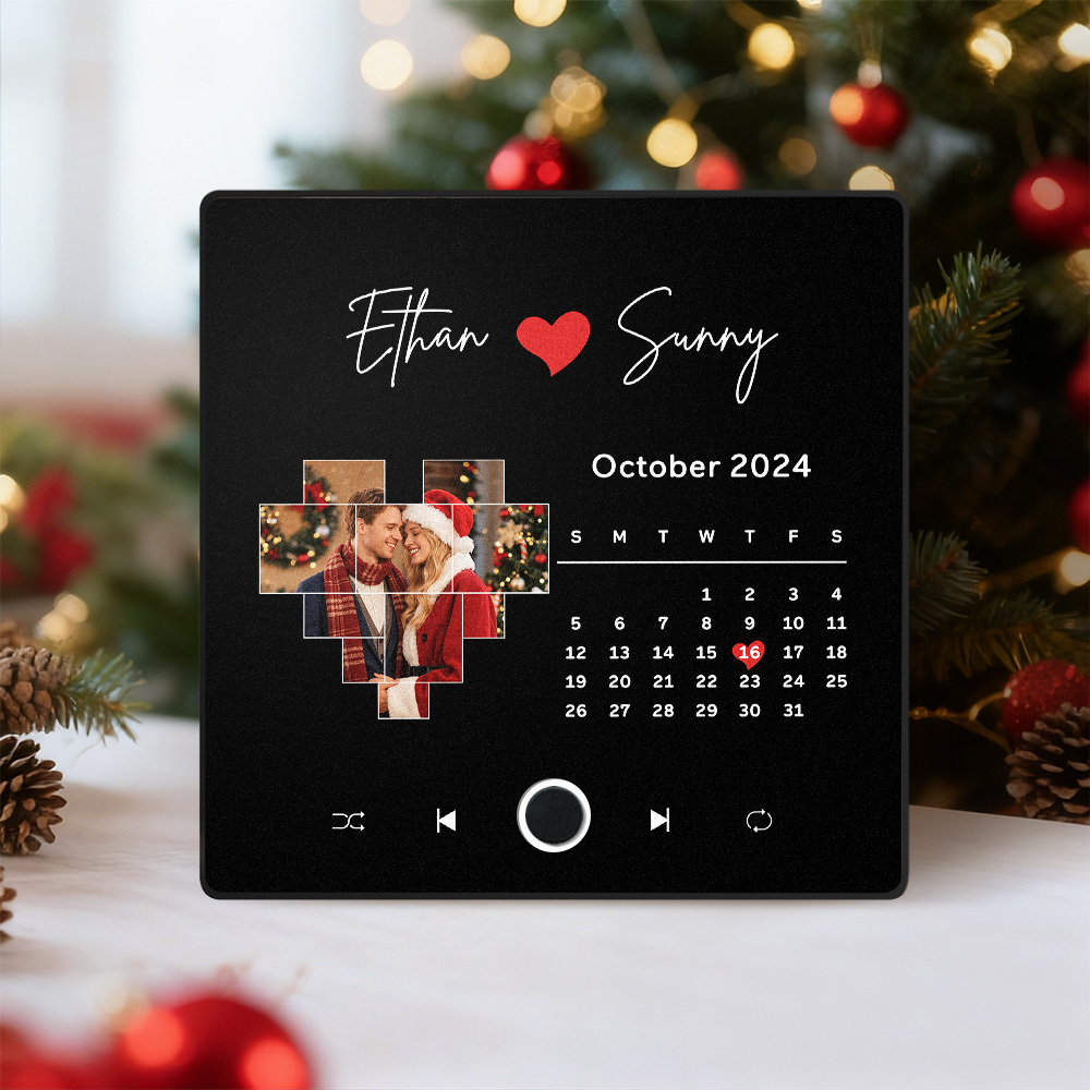 Custom Photo Christmas Gift Album Fridge Magnet Music Wall Photo Sticker Music Movement That Can Be Played Without Cell Phone Music Fridge Magnet Pro - MyFaceSocksAU