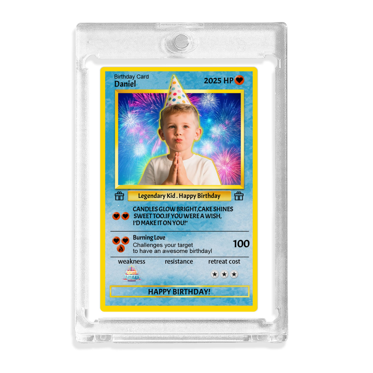 Custom Photo Birthday Cards Personalized Card For Kid Birthday Gift Boyfriend Gift Birthday Keepsake Happy Birthday Poke Card - MyFaceSocksAU