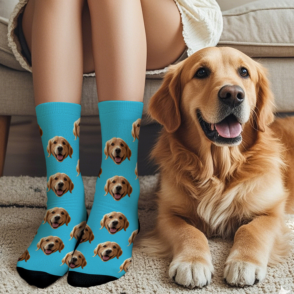 Personalized Face Socks with Photos Custom BIg Face Socks for Couples Funny Gift Idea - MyFaceSocksAU