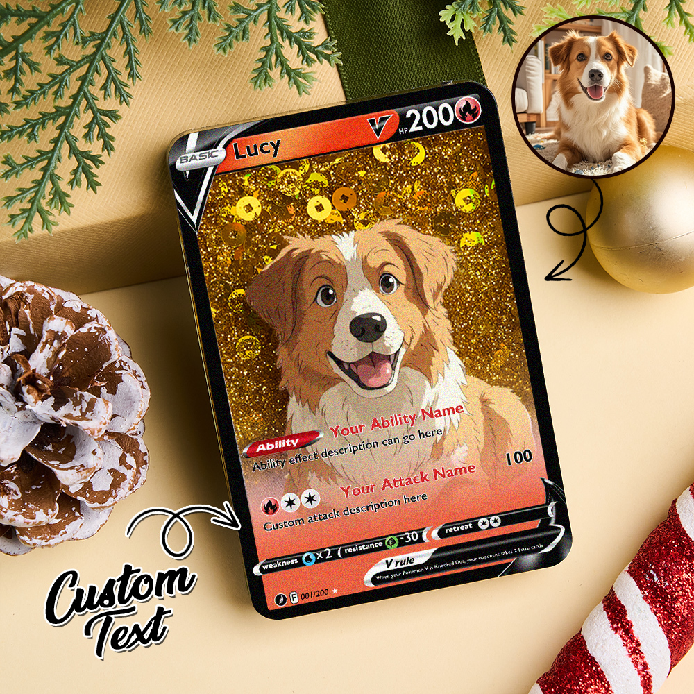 Custom Multicolor Flowing Sand Card Acrylic Card for Pet Lovers & Couple Anniversary Christmas Gift Idea