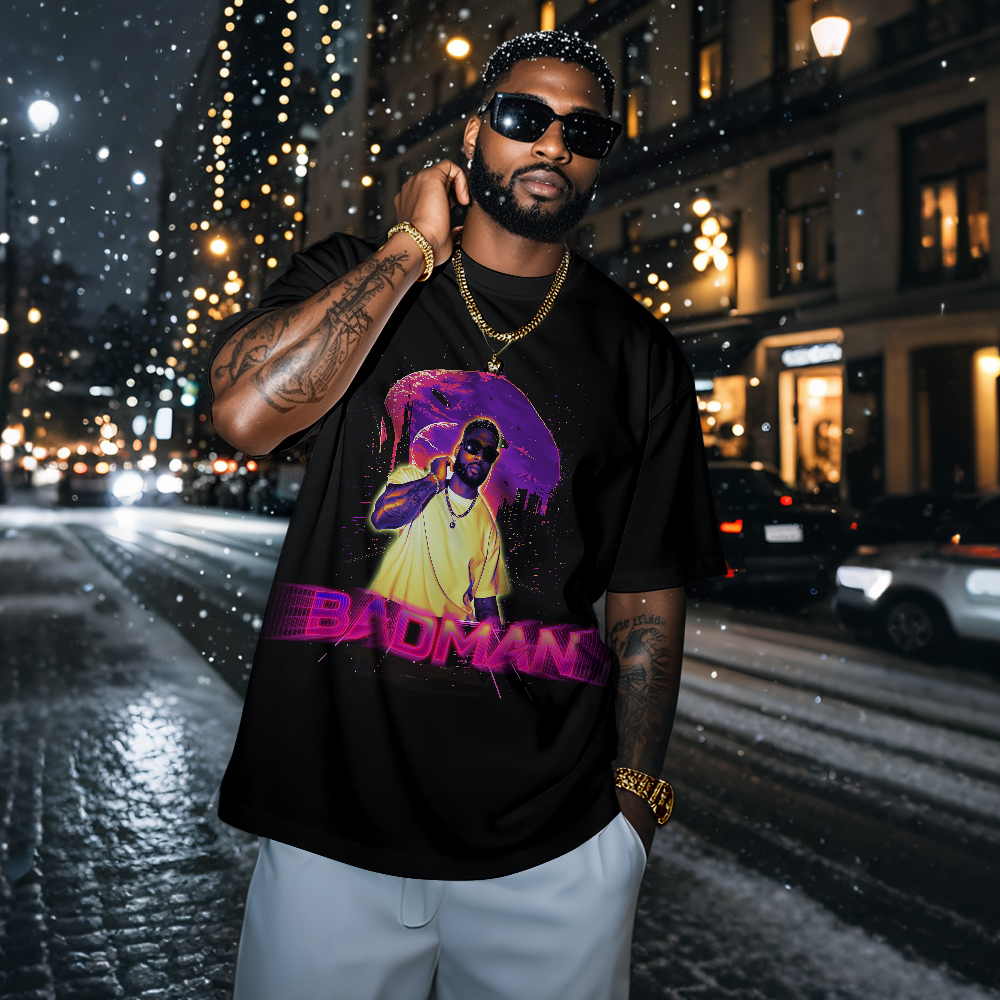 Personalized Retro Fashion Tee Custom Photo Christmas Gift with Vintage Style - MyFaceSocksAU