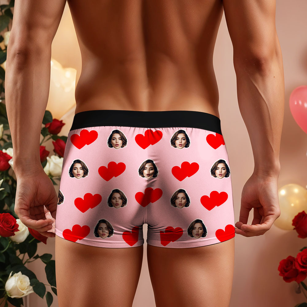 Custom Men's Face Boxer This Belong to Name Face Boxer Briefs Personalized Face Boxer Briefs Valentine's Day Underwear Gift - MyFaceSocksAU