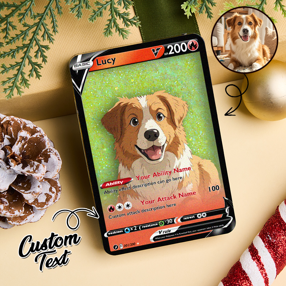 Custom Multicolor Flowing Sand Card Acrylic Card for Pet Lovers & Couple Anniversary Christmas Gift Idea