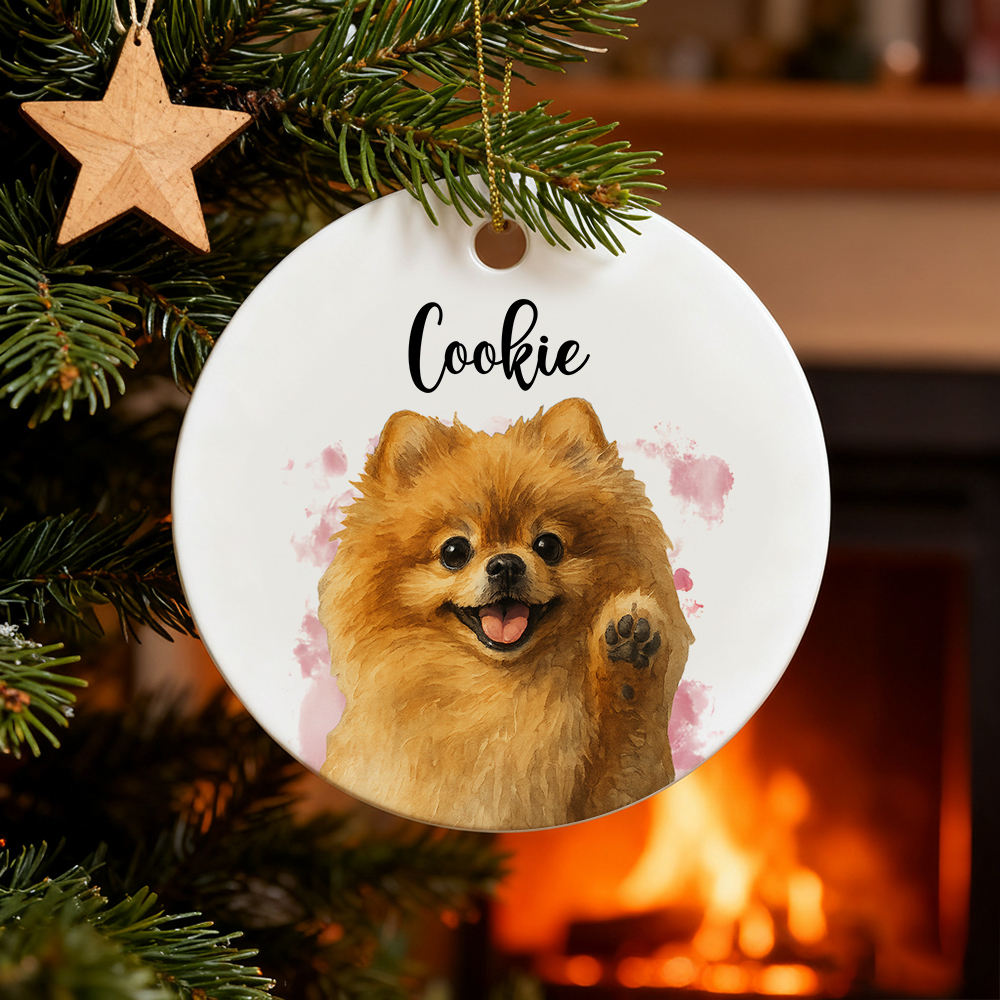 Custom Pet Ornament, Personalized Dog Ornament, Dog Remembrance Gift, Custom Dog Ornament for Personalized Ornament Gift