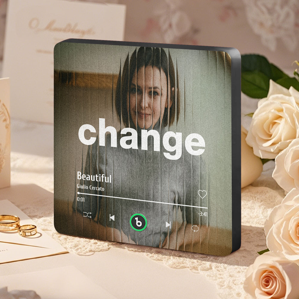 Custom Cartoon Glass Refraction Cartoon Portrait Style Fridge Magnet Music Can Be Played Without Cell Phone Music Cartoon Poster Bluetooth Fridge Magnet - MyFaceSocksAU