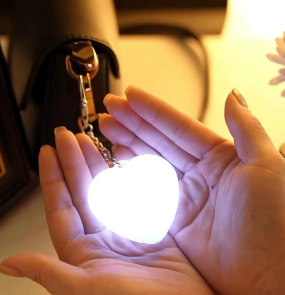 Cute Cat Paw Light Keychain Rechargeable Mini Bag Charm with Double Chain White Cat Paw Design - MyFaceSocksAU