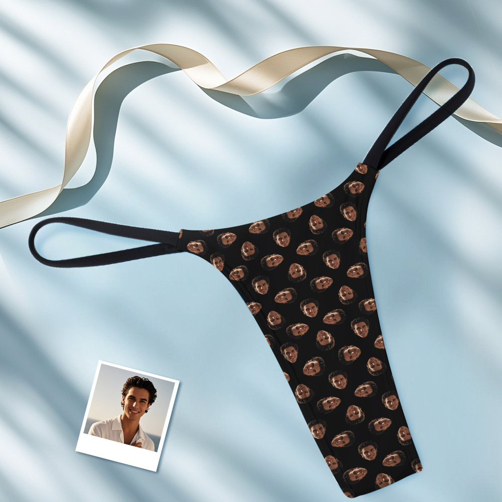 Custom Thongs Face Photo Panties Makes Me So Wet Underwear Briefs Valentine Gifts For Her - MyFaceSocksAU